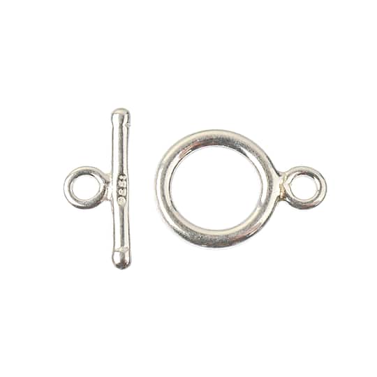 13mm Sterling Silver Round Toggle Clasps by Bead Landing™